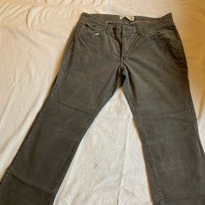 Corduroy Trouser Jeans Gray Sz 12